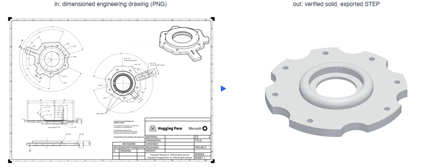 Drawing to CAD, scalloped bearing flange